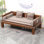 中式罗汉床实木简约沙发小户型明清罗汉榻床榻榫卯客厅老榆木家具