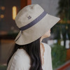 日系帽子女春夏防紫外线大小头遮脸遮阳帽防晒帽太阳帽双面渔夫帽