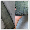 灰色混绿色意大利进口高端羊毛混纺提花时装面料，高定设计师礼服裙
