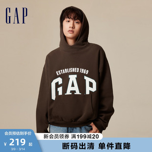 断码gap男女装秋冬logo宽松碳素，软磨卫衣情侣装762528