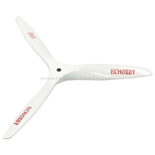 10x6油动榉木正桨CW 三叶白色螺旋桨 燃油发动机遥控航空模型飞机