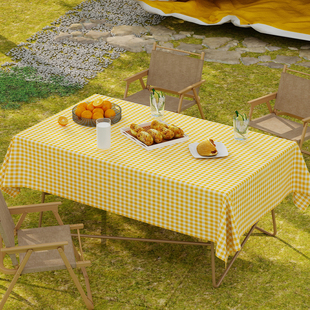 蛋卷桌桌布户外防水防晒加厚野餐布郊游春游折叠桌桌垫布艺