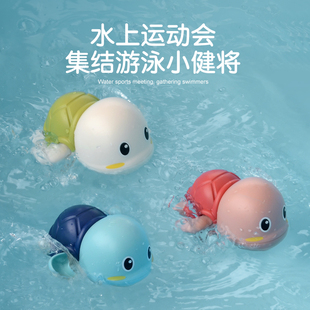 仿真夏日戏水洗澡乌龟玩具海龟模型可爱萌宠益智乐趣儿童嬉戏礼物