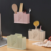 筷子筒壁挂式筷笼子，沥水置物架托家用筷笼筷筒厨房餐具勺子收纳盒
