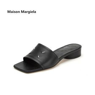 Maison Margiela马吉拉女士四角缝线标志简约纯色女凉拖鞋女鞋子
