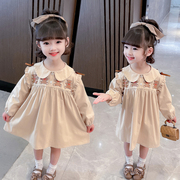 婴儿春装女宝宝裙子1-3岁长袖，上衣2洋气时髦公主裙女童春季连衣裙