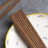 天然环保无漆无蜡鸡翅木筷子，日式家用餐具，红木筷套装10双礼盒装
