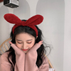 可爱兔耳朵发箍甜美头饰，洗脸化妆发带，韩国秋冬网红压发造型头箍女