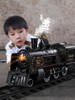 高铁停车场儿童电动小火车，套装汽车赛车蒸汽轨道模型益智玩具男孩