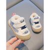 男童鞋子2023秋冬学步鞋婴儿棉鞋，冬季宝宝0-1-2岁女童加绒保