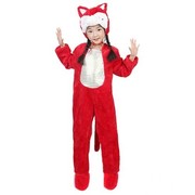 高档六一成人儿童动物表演服装红狐狸小狐狸，演出服卡通舞蹈舞台亮