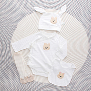 新生婴儿儿衣服包屁衣婴儿，夏季薄款套装0一6月婴儿夏装女0一3