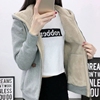 2024冬季羊羔绒加厚保暖卫衣女带帽衫拉链开衫韩版宽松大码潮外套