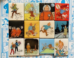出口外贸丁丁历险记Tintin超大磁性冰箱贴（第三组）