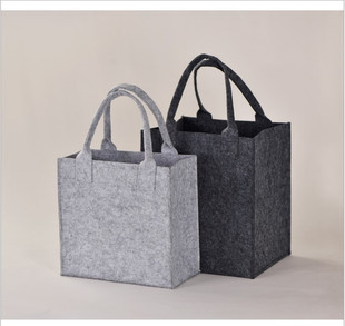 环保加厚毛毡布手提袋 陶瓷餐具套装礼盒包装袋支持订做加印LOGO