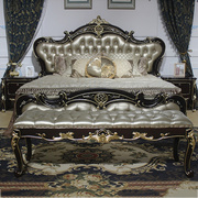 欧式床双人床1.8米新古典实木床美式床皮艺公主床法式床婚床