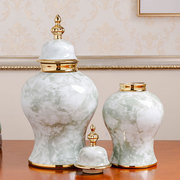 创意时尚白色陶瓷花瓶欧式简约餐桌客厅摆件家居家饰干花花器插花