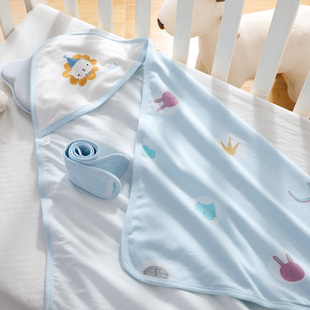初生婴儿纯棉包被新生龙宝宝(龙宝宝，)用品夏季薄产房包单外出抱被a类包巾