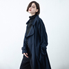 yunatu黑暗系风衣天丝设计师品牌，自制韩版宽松高端大气春季外套女