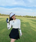 高尔夫女装长袖韩版修身显瘦高尔夫服装，女锦纶面料高尔夫球服