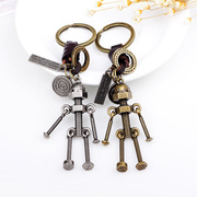 欧美复古汽车钥匙扣金属古青铜，配件钥匙挂圈机器人钥匙扣挂件饰品