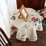 美式乡村餐桌布艺床头柜茶几桌布，小清新正方形，台布盖布盖巾