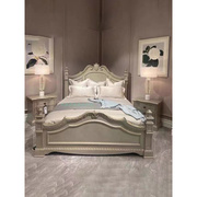 美式实木床art图尔乐章法式复古雕花柱子床欧式主卧1.8米双人婚床