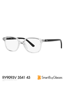 ray-bankids雷朋眼镜架时尚儿童，款舒适便携小框眼镜架ry9093v