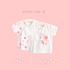 婴儿纱布上衣新生儿夏装，纯棉和尚服宝宝，2件0-3月-6出生儿月子衣服