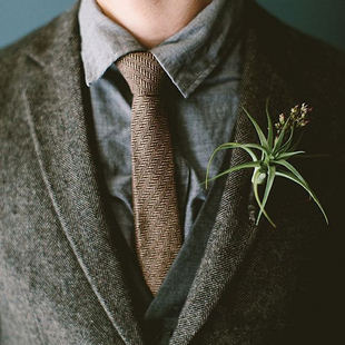 意式手工6cm羊毛混纺窄款休闲领带，男英伦绅士复古格纹礼盒装