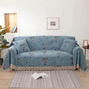 沙发巾欧美风沙发垫罩简约全包一体式防滑客厅沙发盖巾布艺