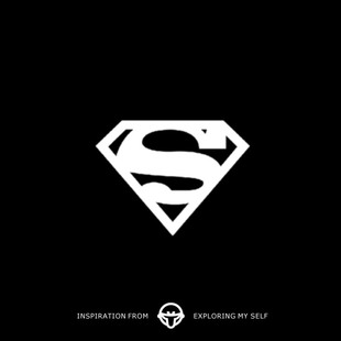 再变 超人标志superman草本纹身贴持久防水纹身胸口漫威DC动漫男
