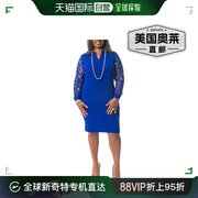 kasper女式蕾丝及膝连衣裙，-宝蓝色美国奥莱直发