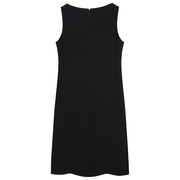 th日本进口三醋酸，法式极简线条黑色，无袖垂感连衣裙背心长裙