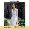 maxrieny复古宫廷镂空花，钉珠毛衫2024夏季修身显瘦上衣女