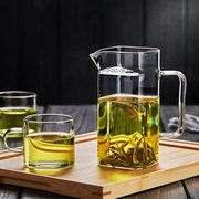 玻璃泡茶壶绿茶泡茶器一体，过滤公道杯月牙分，茶杯耐热红茶茶具套装