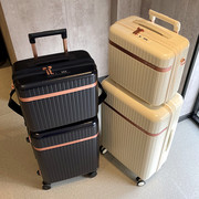 日系子母旅行箱hinomoto轮行李箱，万向轮拉杆箱时尚皮箱潮流20寸包