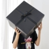 黑色超大号礼物盒子空盒正方形送男友生日礼盒包装盒特大号盒