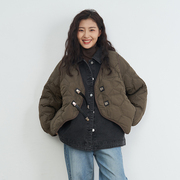 UGIZ23年冬韩版女装牛仔羽绒拼接外套+羽绒背心两件套UDYG816
