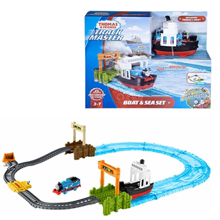 托马斯汽车大师之海洋，历险记儿童电动玩具火车，模型轨道套装fjk49