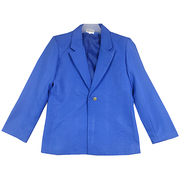 小西装外套女中长款2022春季韩版气质宽松蓝色，工装休闲上衣女