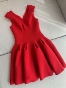 减负国际大牌订婚礼服小香风本命年红色连衣裙高级少女感夏小个子