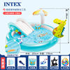 intex儿童充气游泳池家庭，大型号海洋球池沙池家用宝宝，喷水戏水池