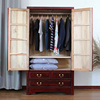 香樟木衣柜实木，大衣柜双门衣橱整体，储物柜立柜新中式樟木衣柜