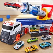 超大号合金工程弹射货柜，卡车套装小汽车，儿童玩具男孩3岁6生日礼物
