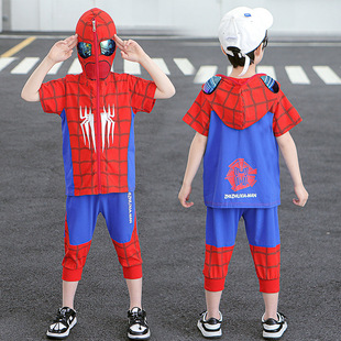 万圣节套装蜘蛛侠衣服cosplay儿童服装幼儿园装扮男生男童演出服
