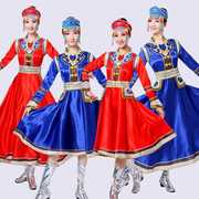 高档蒙古族演出服女装内蒙古，舞蹈服装蒙古袍成人少数民族表演