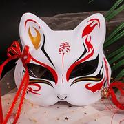 万圣节成人面具狐狸卡通古风猫咪搞怪日式面罩假面舞会面具半脸女
