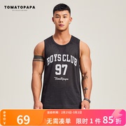 TOMATOPAPA原创运动背心男潮牌篮球跑步健身训练网眼速干无袖衣服