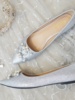 婚鞋女2021年新娘鞋平跟单鞋孕妇公主水晶，婚纱鞋亮片平底鞋